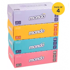 MONDO FACIAL TISSUE BOX  2PLY 100PULLS PACK 0F 4